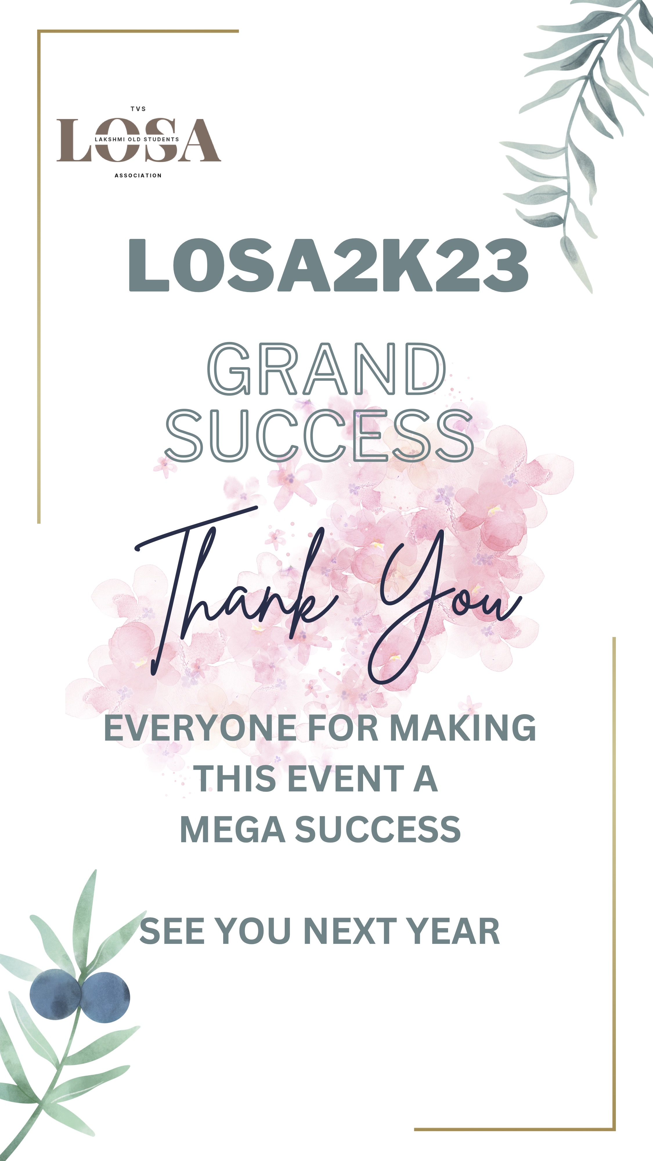 LOSA 2K23 Grand Success. Thank You Everyone For Making This Event A Mega Success! See You Next Year!